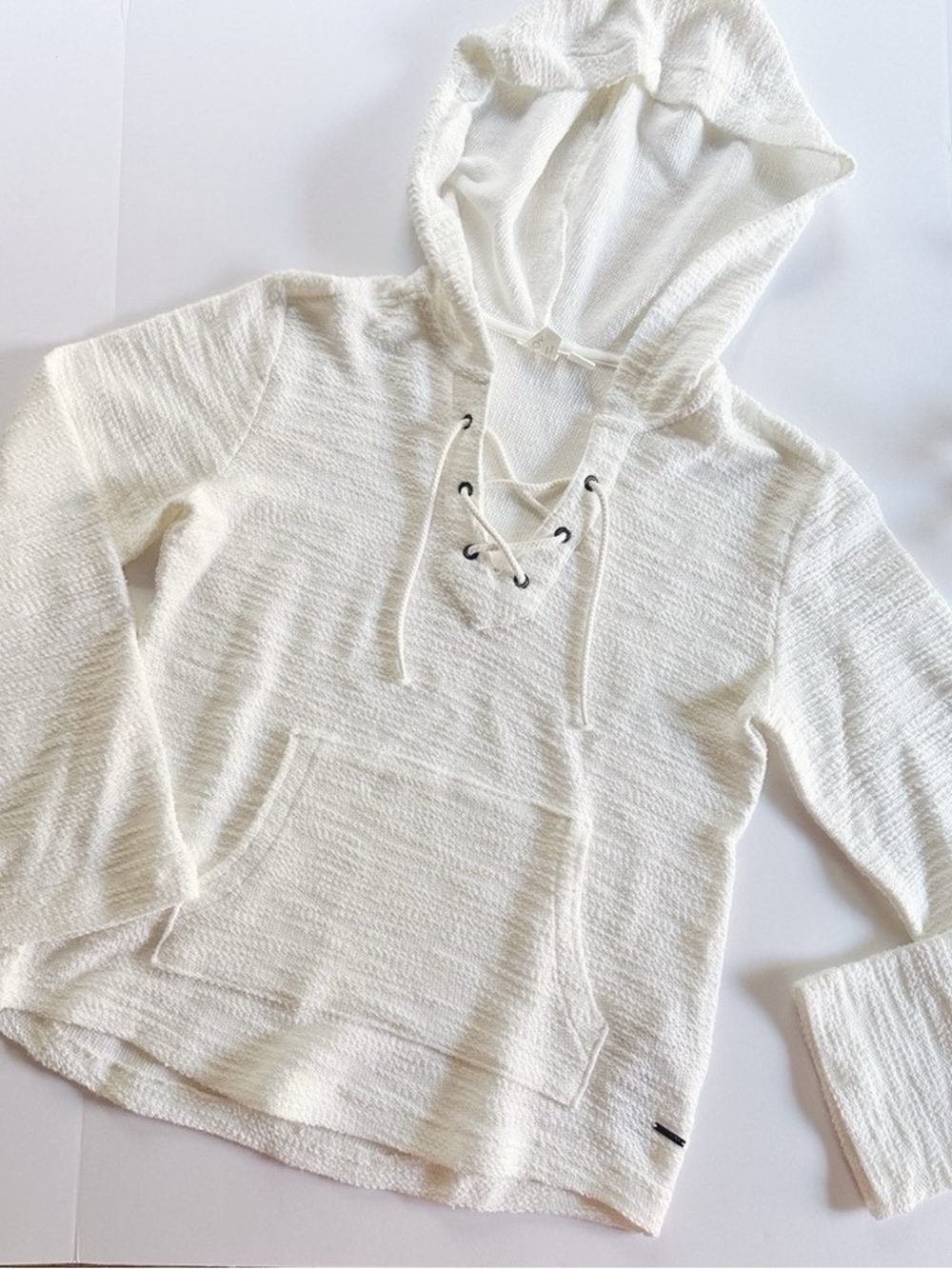 NEW Roxy Pearling Oversized Hoodie Snow White - Picture 4 of 7